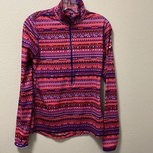 Nike Pro Dri Fit Women’s Half Zip Long Sleeve Running Top Sz M